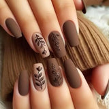 Popxstar 24pcs Mid-length Ballet Full Cover Nail Square Head Purple Gradient Press on False Nails Art Shiny Star Simple Design Fake Nail