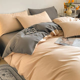 Popxstar  Luxury Bedding Set 100% Egyptian Cotton 400TC Duvet Cover Flat Fitted Sheet Single Double Queen King Quilt Cover with Pillowcase