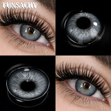 Popxstar  New Contact Lenses Natural Brown Eye Makeup Contacts Grey Color Lens Korean Softlens Yearly Cosmetics for Women