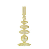 Popxstar Glass Candle Holders Nordic Decor Taper Candle Holder Candlesticks for Home Wedding Room Decoration Party Vase Home Decor