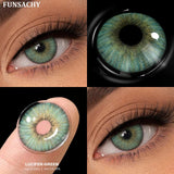 Popxstar  1 Pair Natural Contact Lenses for Eyes Colored Blue Softlens Fashion Beauty Women Makeup Lens Gray Pupil Cosmetic Lens