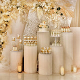 Popxstar Cylindrical Paper Folding Festival Decoration Background Ornament Wedding Cake Stand Dessert Table Birthday Party Ramadan Decora