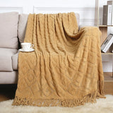 Popxstar  Summer Blanket for Bed Sofa Knitted Blanket With Tassel Nap Blankets Air Conditioning Blanket Soft Throw Blanket Bed Sheet Cover