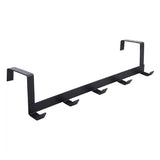 Popxstar Home Iron Door Behind 5 Hook, Metal Clothing And Hat Storage Rack, Suitable For Bathroom, Bedroom, Hanging Clothes, Hats, Coats