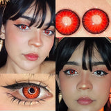 Popxstar Cosplay Anime Color Contact Lenses for Oshi No Ko Ai Ai Hoshino Rubi Ruby Akuamarin Kana Purple Lenses Red Lenses Pink Len