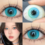 Popxstar  Colored Contact Lenses for Eyes with Degree Natural Brown Pupils Fashion Lens Green Eyes Contacts Lenses Yearly 2pcs/pair