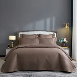 Popxstar  3/5Pcs Luxury 1000TC Egyptian Cotton Quilted Bedspread, King Size, Bed Cover, Mattress Topper Coverlet, Bed Sheet, Pillowcases