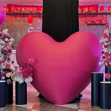 Popxstar 60Inch Heart-Shaped Foil Balloon for Brithday Propose Parties Decoration Oversize Balloon for Valentine's Day Wedding Decor