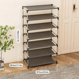 Stylish Shoe Rack Metal Simple Shoe Shelf Footwear Organizer Stand Holder Space-saving Black Shoe Shelf for Living Room