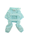 Puppy Summer Jumpsuit Waterproof Dirt Dust Proof Thin Pet Dust Pants for Small Dog Cat Outdoor Blue Bichon Dog Clothing