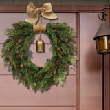 Popxstar Bohemian for Front Door Indoor with Bow Knot Spring Decorations Gift Artificial Wreath Garland for Living Rooms Porches Bedrooms