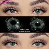 Popxstar Colored Contacts Lenses Natual Pupils for Eyes Natural Look Eye Contacts Grey Fashion Lenses Beauty Green Eye Color Lens
