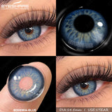 Natural Brown Eyes Lenses 2pcs Colored Contact Lenses for Eyes Blue Eye Contacts Gray Beauty Pupil Yearly Green Lenses