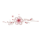 Sakura Temporary Tattoo for Women Clavicle Shoulder Art Flower Tattoo Stickers Japanese Pink Cartoon Fake Floral Sticker