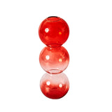 Popxstar Red Glass Candle Holders Taper Candle Stand Christmas Candle Holder Candlestick Holder Christmas Decor Green Glass