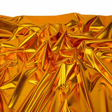 Popxstar Gold Shiny Color Four-sided Stretch Full Version Fabric for Wedding Dress Decoration Stage Performance Costume Fabri