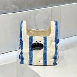 Handbag Style Ceramic Storage Box Puppy Shaped Cartoon Toothbrush Toothpaste Holder Novelty Makeup Brush Box Home Decor