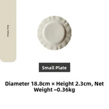 Popxstar  Camus Say Classic Medieval Sle Dert And Main Course Plate Sal Plate Cerc Pure Color French Sle Dining Utensils
