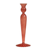 Popxstar Red Glass Candle Holders Taper Candle Stand Christmas Candle Holder Candlestick Holder Christmas Decor Green Glass
