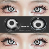 Cosplay Color Contact Lenses for Eyes Anime Eye Lens Black Lenses White Contact Lenses Cosmetic Color Lens Eyes 1Pair