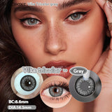Popxstar  0~-6.50 1 Pair Colored Contact Lenses with Degree Myopia Lenses Natural Look Eye Contact Prescription Lenses