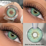 Popxstar  1Pair METATRON Series Fashion Makeup Beauty Contacts Lenses Soft Yearly Green Contacts Eyes Color Lenses Colored lenses