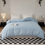 Popxstar 60s Long Staple Cotton Duvet Cover Solid Color Quilt Cover Queen Size Comforter Cover 160x210 200x200 Bedding