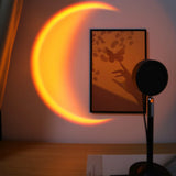 Popxstar  LED moon projection light night light, USB 180 degree rotation suitable for photography, parties, home decor, and decoration.