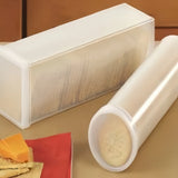 Popxstar  2Pcs Transparent Airtight Food Storage Container with Flip Lid - Reusable Plastic Kitchen Organizer, Pasta, Snacks, Cookie Jars