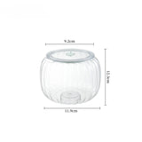 Popxstar  Halloween Candy Jar Desktop Decoration Kitchen Pumpkin Sealed Jar Moisture-proof with Lid Multifunctional Pet Food Storage Box