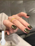 Autumn Winter Blue Black Red Glass Bead Crystal Cat Eye Gel Nail Polish New Whitening High Density Sparkling Nail