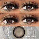 1 Pair Natural Fashion Colored Contact Lenses for Eyes Brown Pupils Gray Contact Lenses Cosmetic Lens New Pupil Yearly
