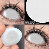 Popxstar   1pair Cosplay Color Contact Lenses for Eyes Anime Cosplay Eye Contacts Blind Black Colorful Lenses Halloween Eye Pupils