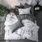 Popxstar  3pcs Duvet Cover Set with Pillow Case Double Comforter Bedding Set Quilt Cover Queen/King Couple or Single Bed