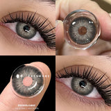 Popxstar  2pcs Natural Color Contact Lenses for Eyes Gray Pupils Lens Blue Lenses Beautiful Pupil Yearly Makeup Green Eye Lenses