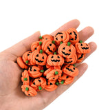 Popxstar 20/10Pcs Halloween Resin Pumpkin Miniatures Mini Flatback Charms Pumpkin Halloween Party Home Table Decoration DIY Crafts Gift