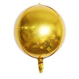 Popxstar 2/5PCS 18/22/36inch Foil Sphere Balloons 4D Balloons Glod Silver Rose Gold Big Round Mylar Balloons for Birthday Party Decor