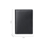 Popxstar Genuine Leather Men's Card Holder Anti-magnetic RFID Credit Card Bag Ultra Thin Soft Business Card Holder for Men