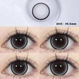 2PCS Brown Contact Lenses with diopters Natural Big Pupils cosmetics Beautiful Annual Color Contact Lenses  Fast Shipping