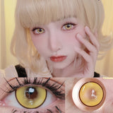 Graded 1pair Color Contact Lenses Anime Halloween Cosplay Softlens 14.5mm 6months