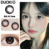 Popxstar  1Pair Natural Brown Contact Lenses for Eye Colored Lenses Black Eye Degree Prescription -0.00 to -8.00  Beauty Pupils