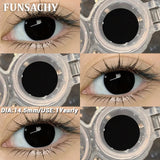 Popxstar  1 Pair Crazy Halloween Cosplay Contact Lenses Eye Makeup Lens Vampire White Black Red Contacts Anime Cosplay Softlens
