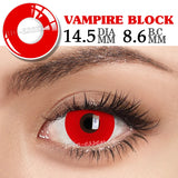 Popxstar  1 Pair Contact Lenses for Eyes Cosplay Lenses Anime Lenses Anime Accessories Halloween Lenses Black Lenses Pink Lens