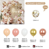 Popxstar 115Pcs Blush Balloons Garland Arch Kit Retro Pink Latex Balloons for Bridal Baby Shower Bachelorette Birthday Wedding Decoration
