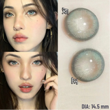 Popxstar 1 Pair Dark Lenses Korean Style Colored Contact Lenses Myopia Lenses Black Lenses Fog Pearl Lens High Quality