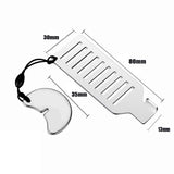 Popxstar Safety Anti-theft Door Blocker Portable 8cm Stainless Steel Safe Security Tool For Home Privacy Hotel Travel Door Lock Stopper