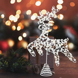 Popxstar  Christmas Tree LED Star Tree Topper Battery Operated Treetop Decoration Hanging Xmas Decoration Ornament Topper Christmas Star