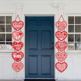 Popxstar 1 Pair Valentine's Day Theme Love Door Hanging Happy Valentines Day Party Decoration Banner