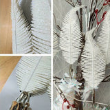 Popxstar 5pcs Glitter Feather Artificial Leaves Clip Xmas Tree Ornament Christmas Party Home Decoration Navidad New Year Wedding Flowers