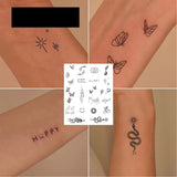 Popxstar Mini pattern Temporary Tattoo,Lasts To 15 Days New Technology Magic Waterproof Semi Permanent Sticker.